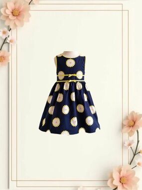Gymboree Navy Blue/Floral Dress